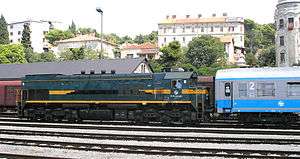 2062 038 locomotive (EMD G26) in Pula, Croatia