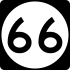 Route 66 marker