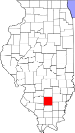 State map highlighting Jefferson County