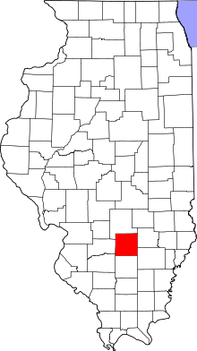 State map highlighting Marion County