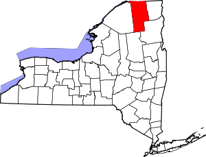 State map highlighting Franklin County