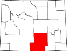 State map highlighting Carbon County