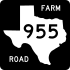 Farm to Market Road 955 marker
