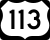 U.S. Route 113 marker